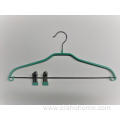 EISHO  PVC Coating Metal Hanger With Clips